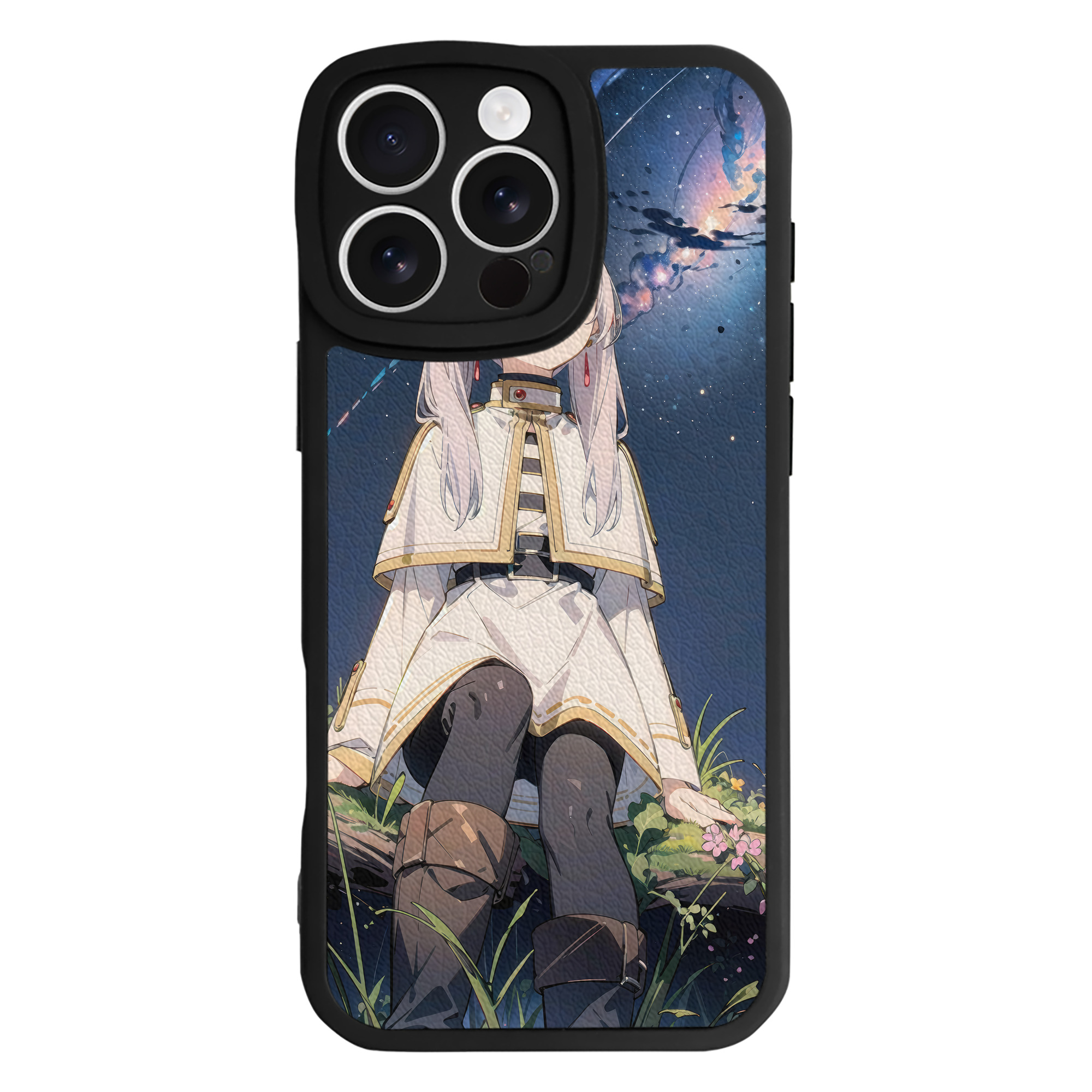 （画像用） 葬送のフリーレン Frieren 【iPhone 16シリーズ対応】シリコンスマホケース（レザー調） 材質：シリコン